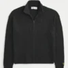 Locker sitzender Sweater mit Reißverschluss Locker sitzender Sweater mit Reißverschluss