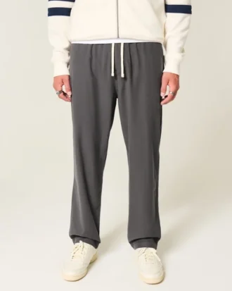 Lockere Pull-On-Hose aus Leinenmischung