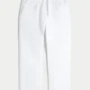 Lockere Pull-On-Hose aus Leinenmischung Lockere Pull-On-Hose aus Leinenmischung