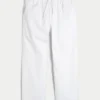 Lockere Pull-On-Hose aus Leinenmischung Lockere Pull-On-Hose aus Leinenmischung