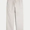 Lockere Pull-On-Hose aus Leinenmischung Lockere Pull-On-Hose aus Leinenmischung