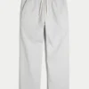 Lockere Pull-On-Hose aus Leinenmischung Lockere Pull-On-Hose aus Leinenmischung