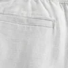 Lockere Pull-On-Hose aus Leinenmischung Lockere Pull-On-Hose aus Leinenmischung