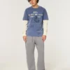 Logo-Grafik Baggy-Jeans