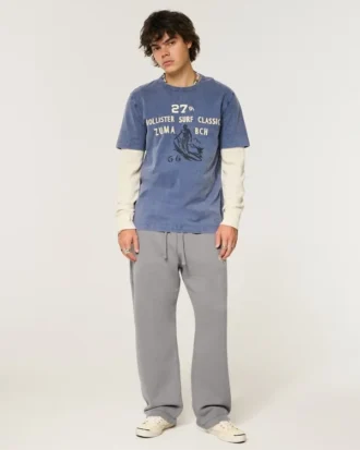 Logo-Grafik Baggy-Jeans