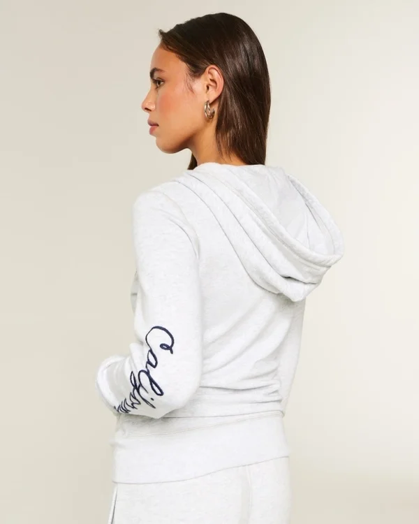 Logo-Grafik-Kapuzenjacke mit Reißverschluss Logo-Grafik-Kapuzenjacke mit Reißverschluss