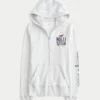 Logo-Grafik-Kapuzenjacke mit Reißverschluss Logo-Grafik-Kapuzenjacke mit Reißverschluss