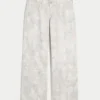 Low-Rise Camo Baggy Jeans