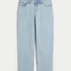 Low-Rise-Jeans in heller Waschung Low-Rise-Jeans in heller Waschung