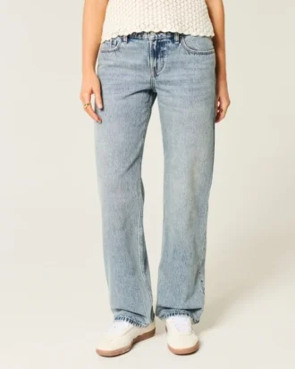 Low-Rise-Jeans in mittlerer Waschung Low-Rise-Jeans in mittlerer Waschung