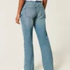 Low-Rise-Jeans in mittlerer Waschung mit entspanntem, geradem Schnitt