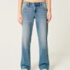 Low-Rise-Jeans in mittlerer Waschung mit entspannter, gerader Passform Low-Rise-Jeans in mittlerer Waschung mit entspannter, gerader Passform