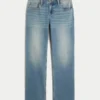 Low-Rise-Jeans in mittlerer Waschung mit entspannter, gerader Passform Low-Rise-Jeans in mittlerer Waschung mit entspannter, gerader Passform