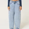 Low-Rise Light Wash Tapered Baggy Jeans Low-Rise Light Wash Tapered Baggy Jeans