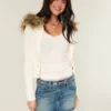 Low-Rise-Minirock aus besticktem Denim Low-Rise-Minirock aus besticktem Denim
