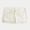 Low-Rise-Shorts aus Popeline mit floraler Rückentasche Low-Rise-Shorts aus Popeline mit floraler Rückentasche