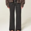Low-Rise Washed Black Baggy Jeans
