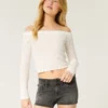 Low-Rise Washed Black Denim Shortie Shorts Low-Rise Washed Black Denim Shortie Shorts