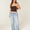 Low-Rise Y2K Baggy Jeans in heller Waschung
