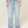 Low-Rise Y2K Baggy Jeans in heller Waschung