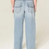 Low-Rise Y2K Baggy Jeans in heller Waschung