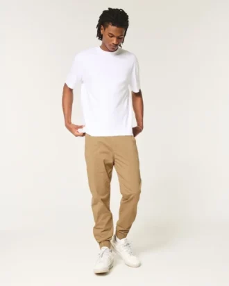 Lässige Jogginghose aus Twill