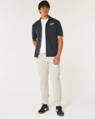 Lässige Jogginghose aus Twill
