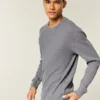 Lässiges langärmeliges Thermoshirt mit Rundhalsausschnitt Lässiges langärmeliges Thermoshirt mit Rundhalsausschnitt