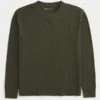 Lässiges langärmeliges Thermoshirt mit Rundhalsausschnitt Lässiges langärmeliges Thermoshirt mit Rundhalsausschnitt