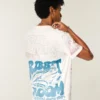 Lässiges T-Shirt mit gemischtem Grafikprint Lässiges T-Shirt mit gemischtem Grafikprint