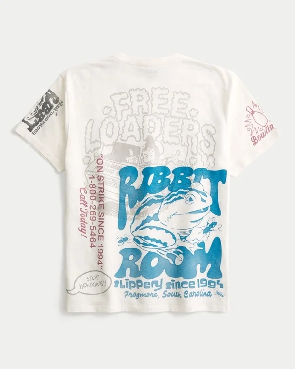 Lässiges T-Shirt mit gemischtem Grafikprint Lässiges T-Shirt mit gemischtem Grafikprint