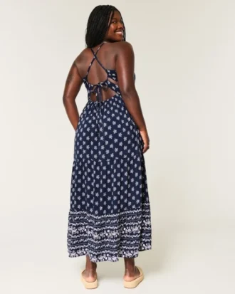Maxikleid mit offenem Rücken
