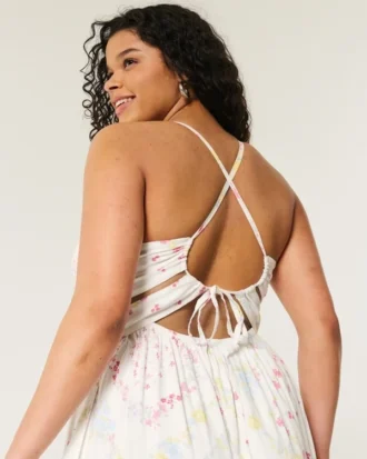 Maxikleid mit offenem Rücken