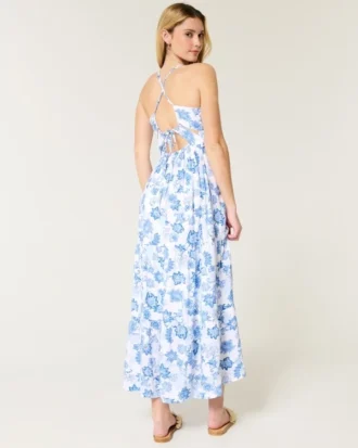 Maxikleid mit offenem Rücken