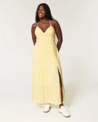 Maxikleid mit offenem Rücken