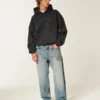 Medium Wash Hollywood Graphic Skater Baggy Jeans