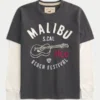 Mehrlagiges Langarm-T-Shirt mit Logo-Grafik Mehrlagiges Langarm-T-Shirt mit Logo-Grafik