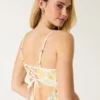 Midi-Kleid aus Leinenmischung mit offenem Rücken Midi-Kleid aus Leinenmischung mit offenem Rücken