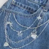 Mini-Jeansrock mit Stickerei in mittlerer Waschung Mini-Jeansrock mit Stickerei in mittlerer Waschung