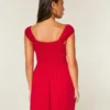 Mini-Kleid aus beflocktem Chiffon