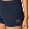 Mini-Shorts mit Schleifenprint