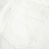 Mini-Skort aus weißem Denim mit niedriger Leibhöhe Mini-Skort aus weißem Denim mit niedriger Leibhöhe