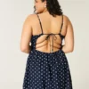 Minikleid aus Leinenmischung mit offenem Rücken Minikleid aus Leinenmischung mit offenem Rücken
