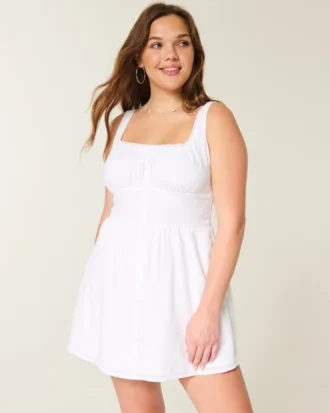 Minikleid mit Knopfleiste