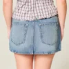 Minirock aus Denim mit niedriger Leibhöhe Minirock aus Denim mit niedriger Leibhöhe