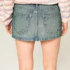 Minirock aus Denim mit niedriger Leibhöhe Minirock aus Denim mit niedriger Leibhöhe
