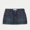 Minirock aus Denim mit niedriger Leibhöhe Minirock aus Denim mit niedriger Leibhöhe