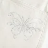 Minirock mit niedriger Taille aus glänzendem Butterfly-Twill Minirock mit niedriger Taille aus glänzendem Butterfly-Twill