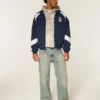 Mit Fleece gefütterte Real Madrid CF Grafik-Trainingsjacke Mit Fleece gefütterte Real Madrid CF Grafik-Trainingsjacke
