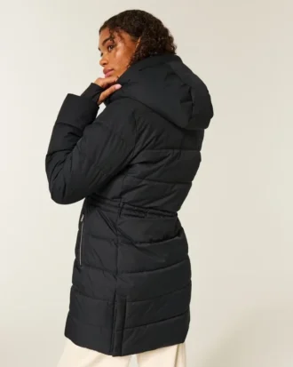 Mit Kunstfell gefütterter Puffer-Parka
